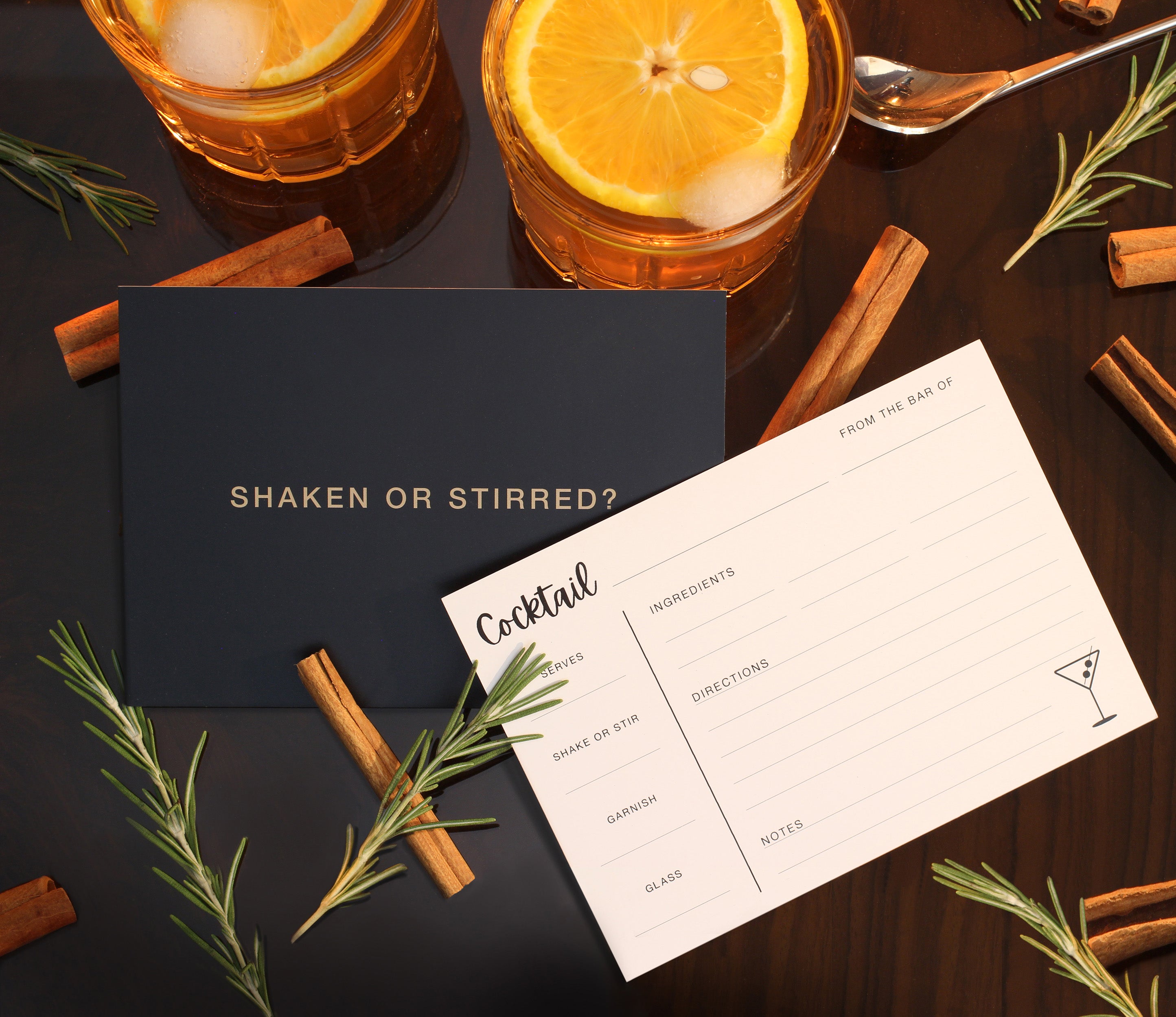 Cocktail Recipe Card Printable, Drink Recipe Card Template, Cocktail