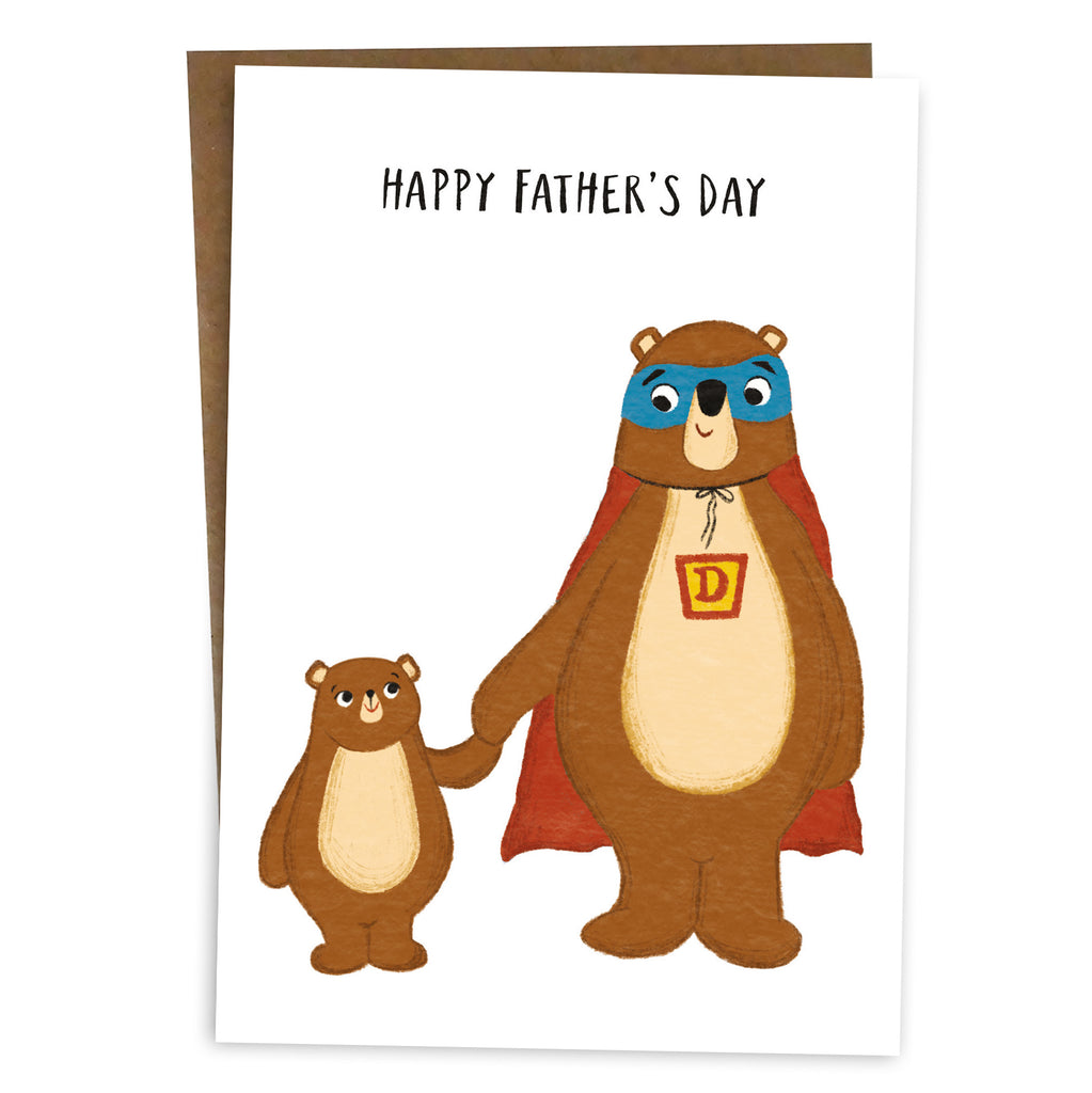 Father's Day Card For Dad Grandad Superhero