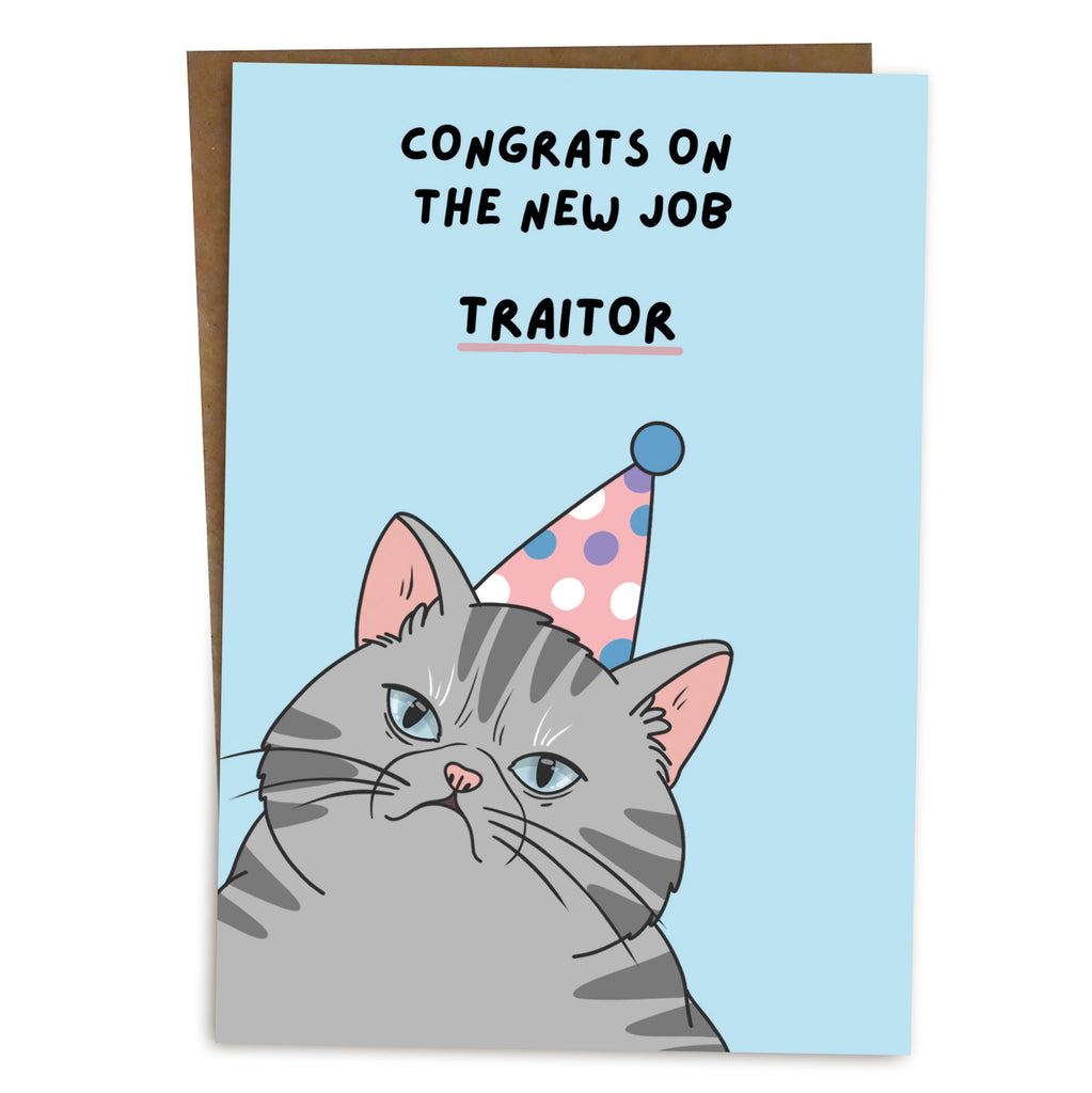 Leaving Card For Colleague Funny New Job Congratulations